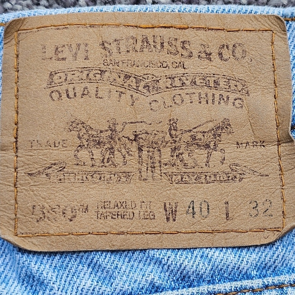 Vintage 90's Levi's 550 Orange Tab Jeans Mens 40x32 (Fits38X31) Relaxed Tapered - Picture 4 of 14